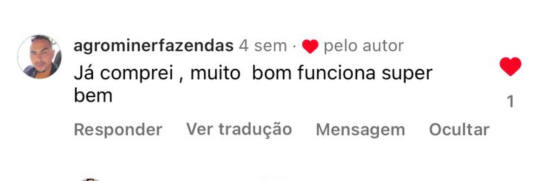 Depoimento de cliente satisfeito